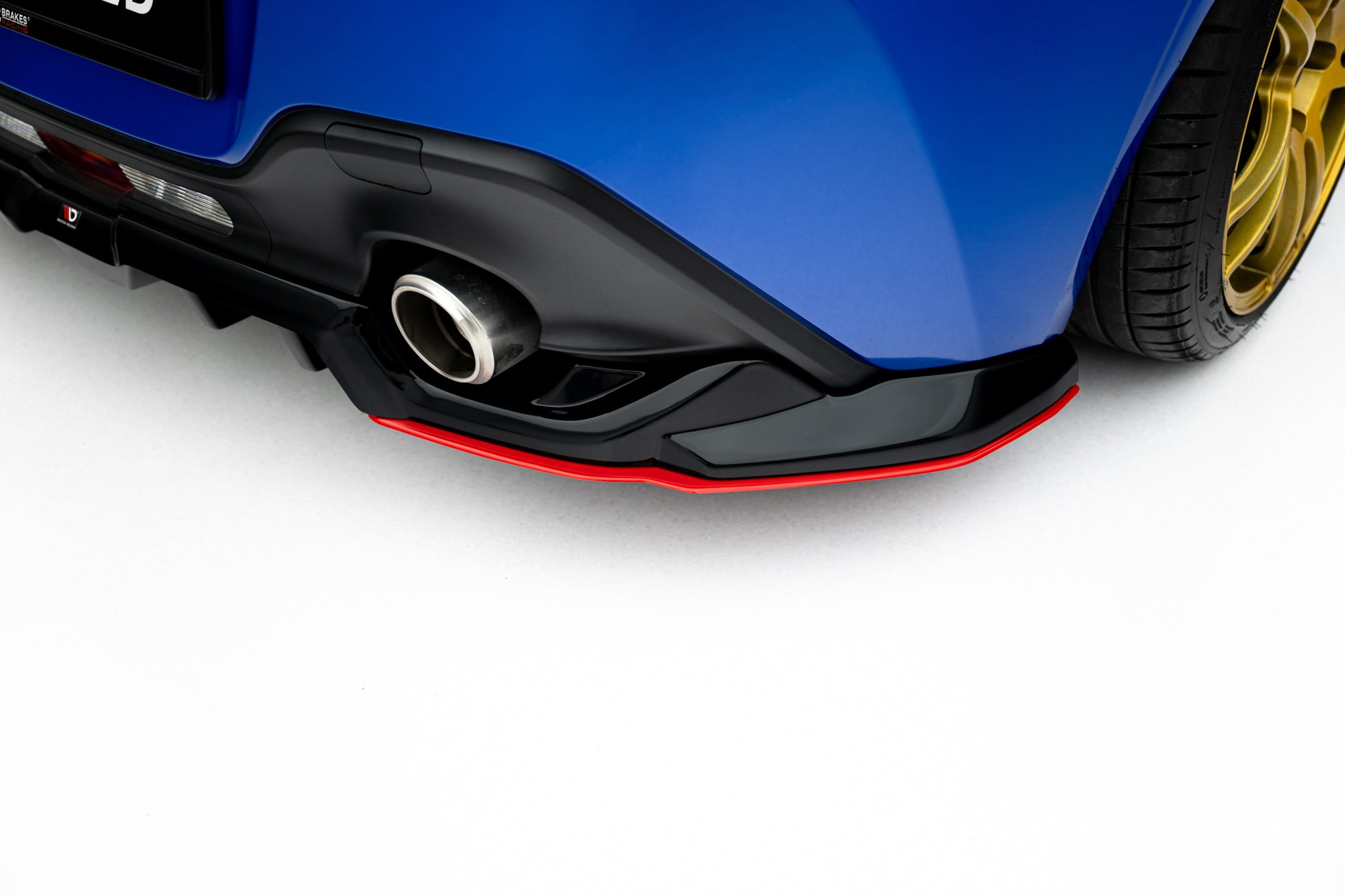 Rear splitter (with vertical bars) v.2 subaru brz mk2