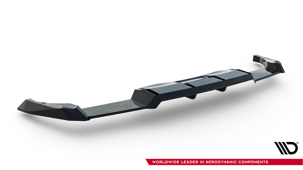 Rear splitter (with vertical bars) v.2 volkswagen golf r mk8 / mk8 facelift