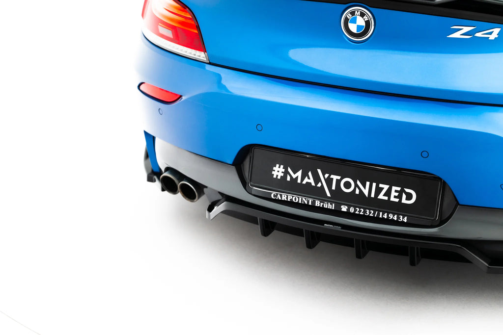Rear splitter (with vertical bars) v.2 suitable for bmw z4 m-pack e89 facelift
