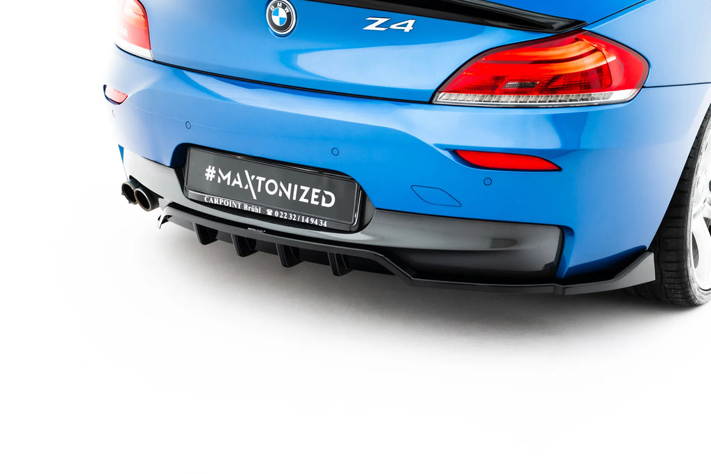 Rear splitter (with vertical bars) v.2 suitable for bmw z4 m-pack e89 facelift