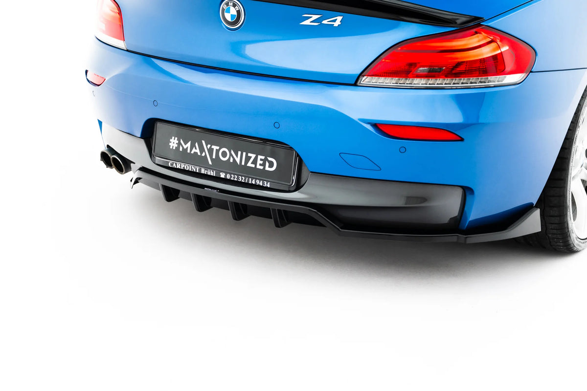 Rear splitter (with vertical bars) v.2 suitable for bmw z4 m-pack e89 facelift