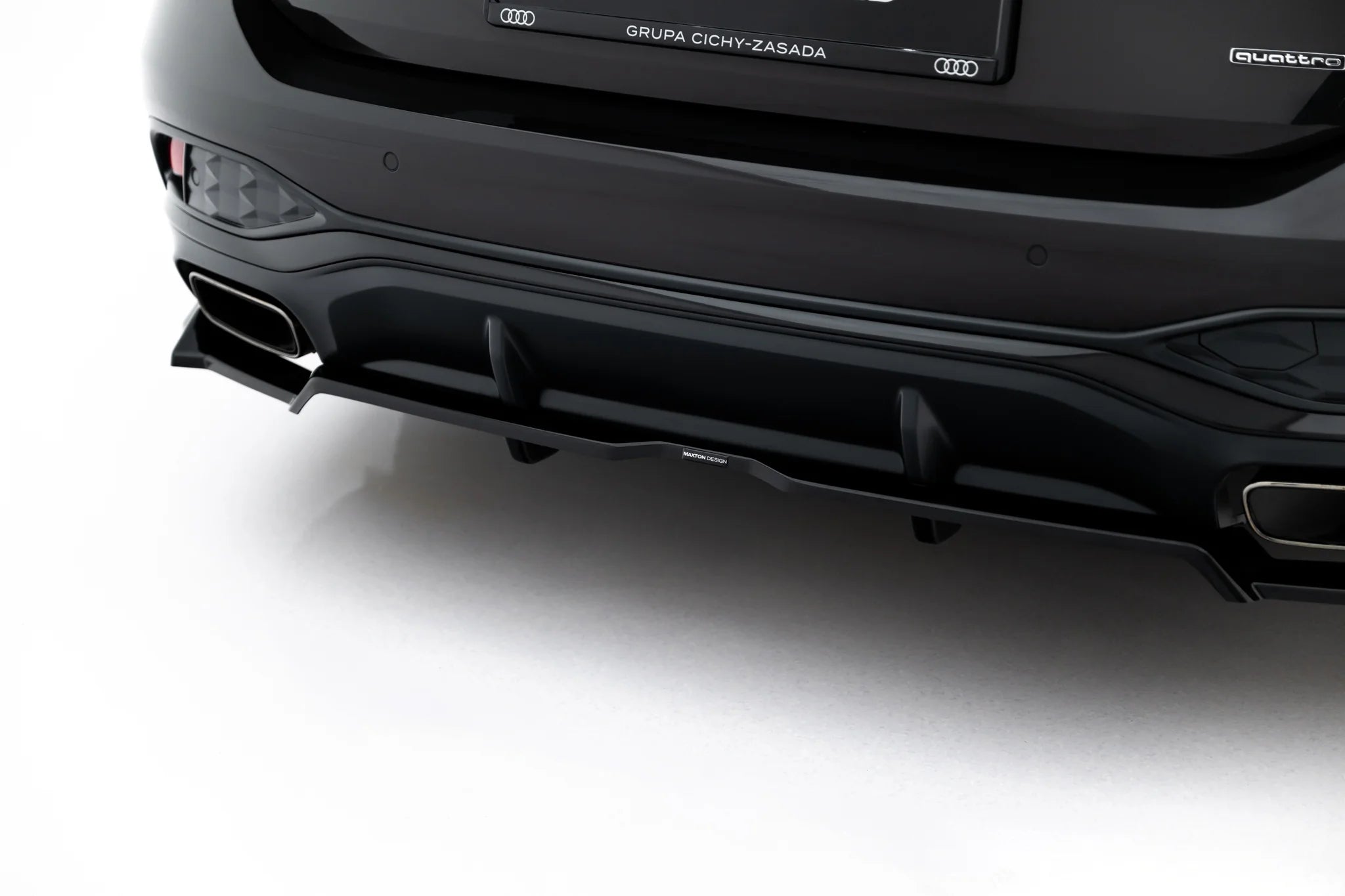 Rear splitter (with vertical bars) v.3 audi a6 s-line c9