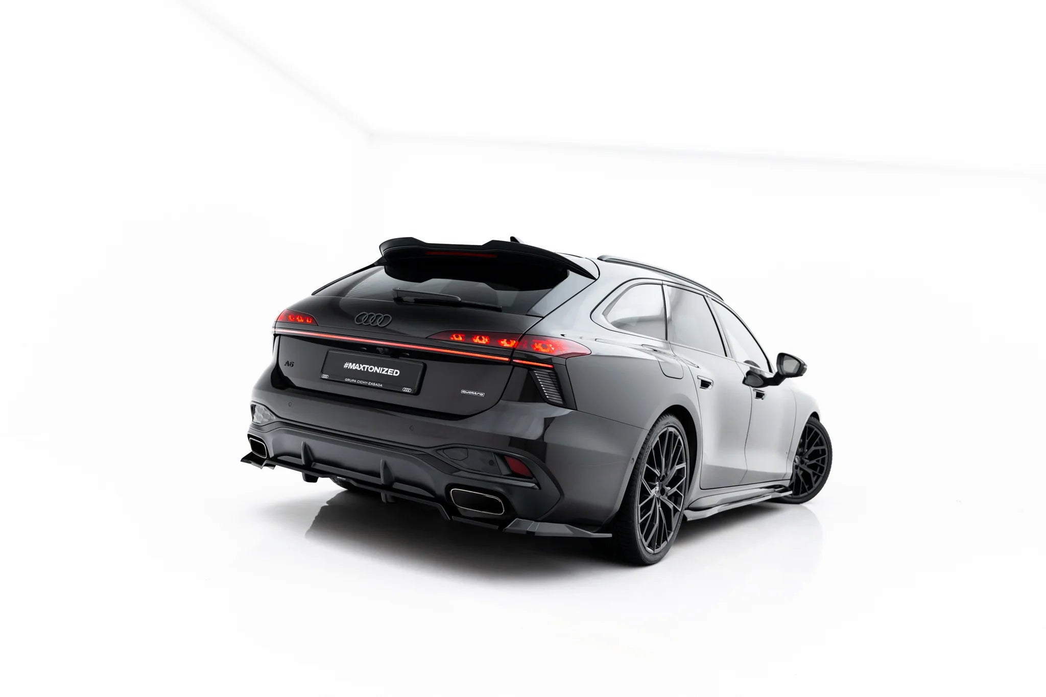 Rear splitter (with vertical bars) v.3 audi a6 s-line c9