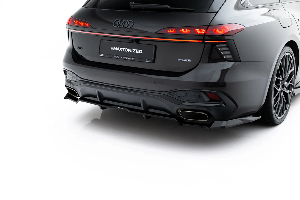 Rear splitter (with vertical bars) v.3 audi a6 s-line c9