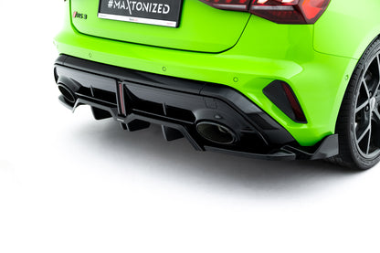 Rear splitter (with vertical bars) v.3 audi rs3 sportback 8y facelift