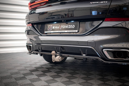 Rear splitter (with vertical bars) v.3 bmw x6 m-pack g06