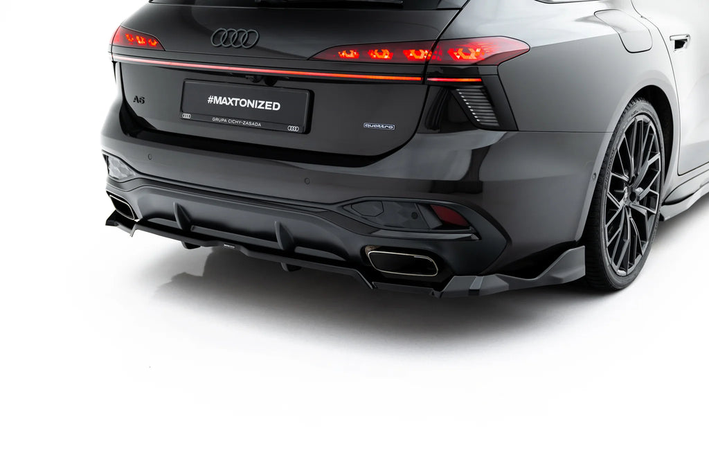 Rear splitter (with vertical bars) v.4 audi a6 s-line c9