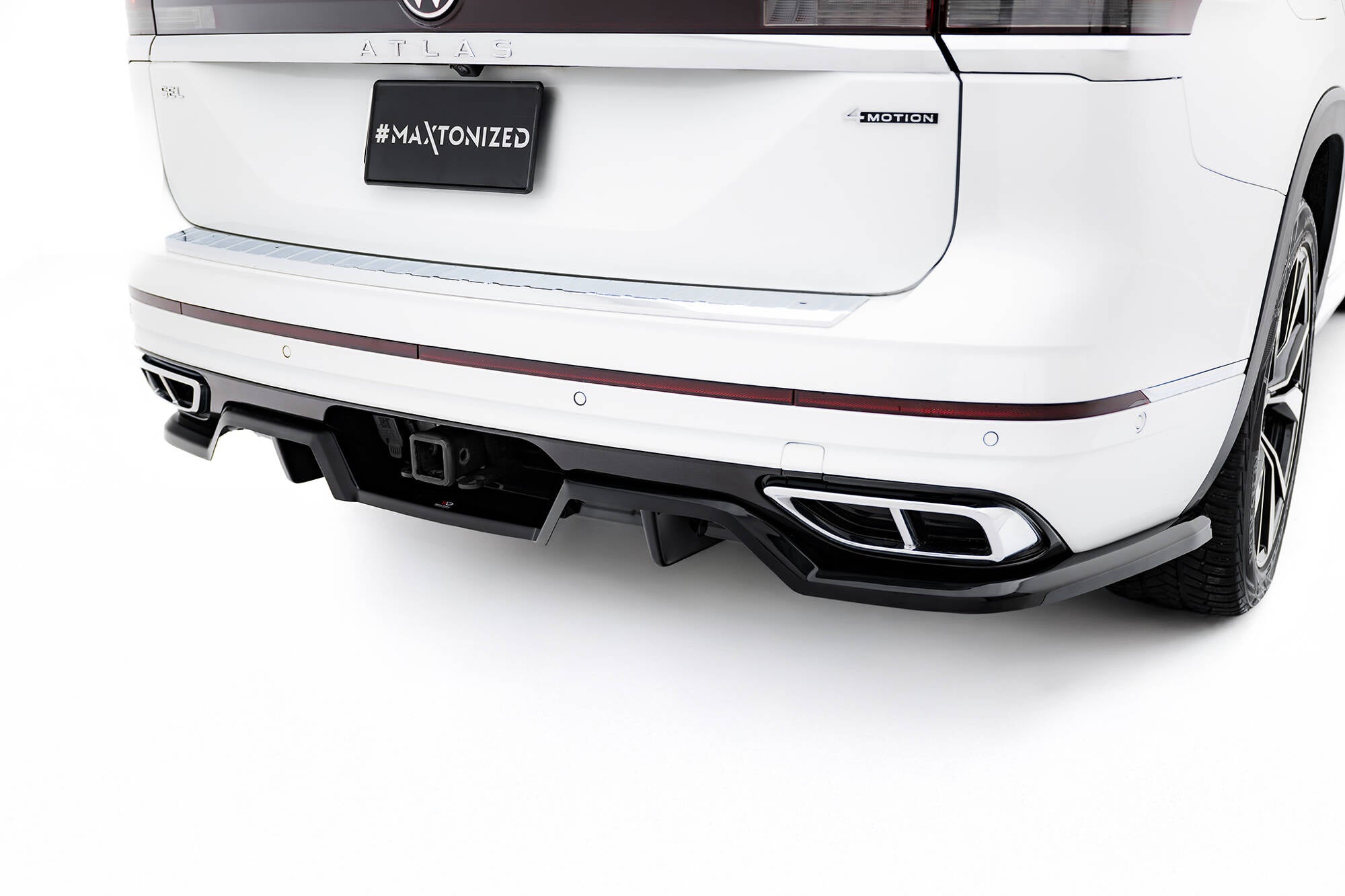 Rear splitter (with vertical bars) volkswagen atlas r-line mk1 facelift 2