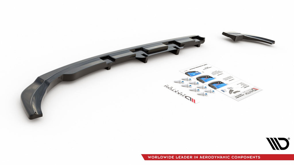 Rear splitter (with vertical bars) volkswagen polo gti / r-line mk6