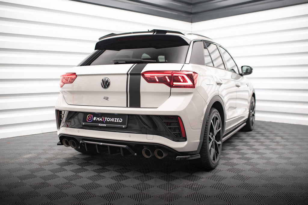 Rear splitter (with vertical bars) volkswagen t-roc r / r-line mk1 facelift