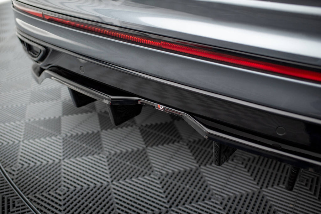 Rear splitter (with vertical bars) volkswagen tiguan allspace r-line mk2 facelift
