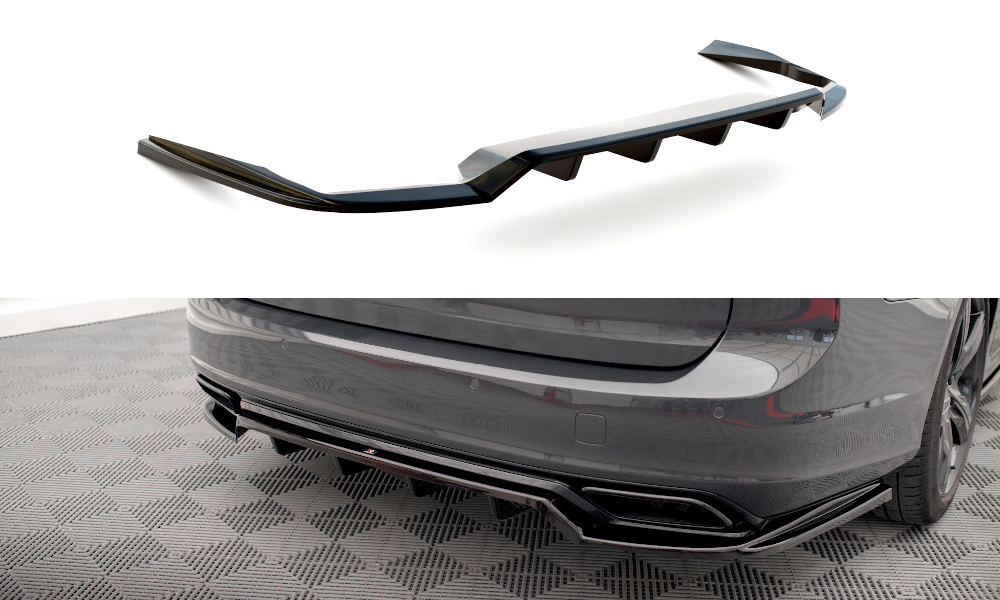Rear splitter (with vertical bars) Volvo V90 / S90 R-Design MK2
