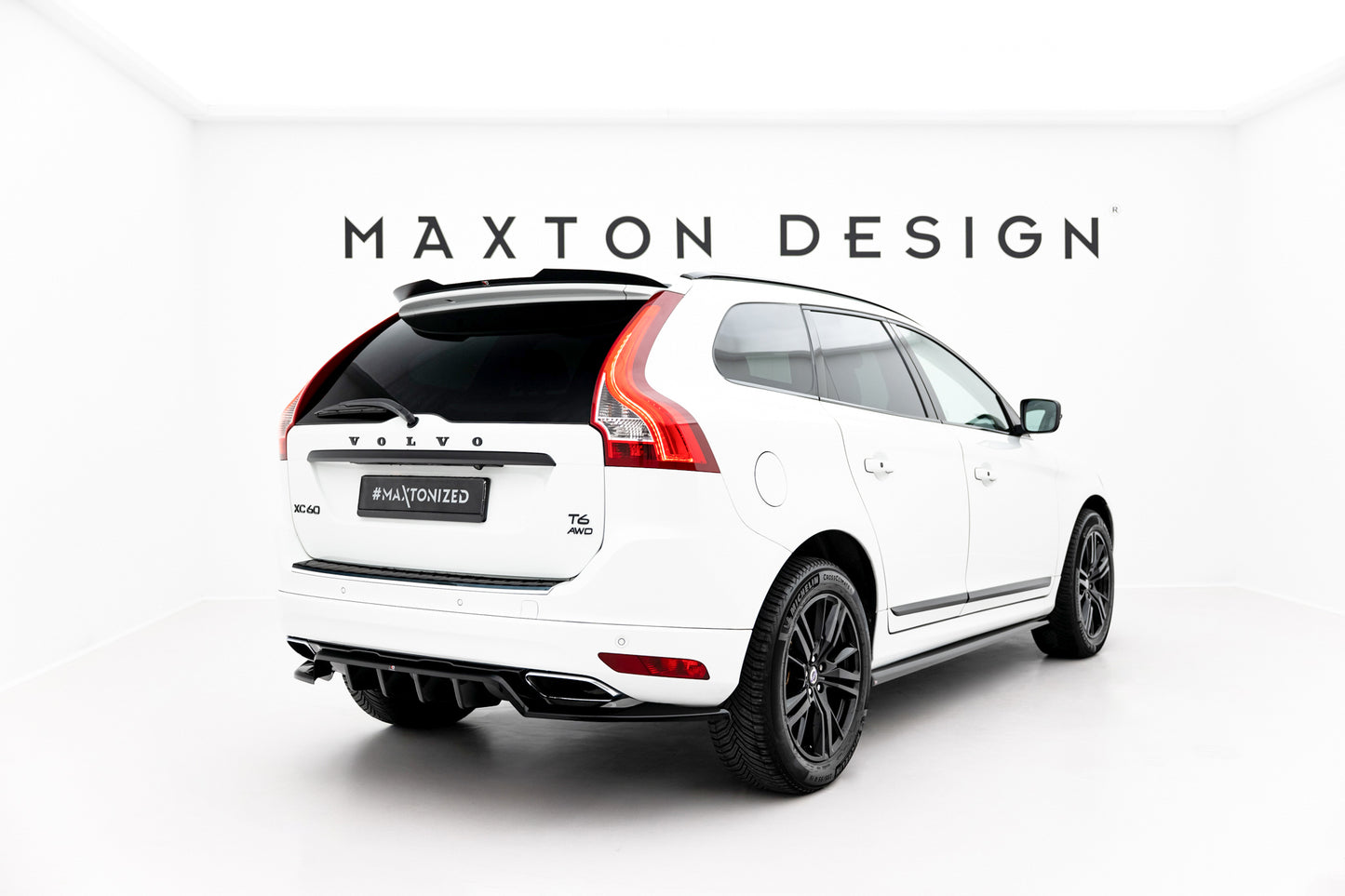 Rear splitter (with vertical bars) volvo xc60 mk1 facelift