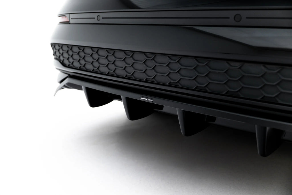 Rear splitter (with vertical bars) suitable for audi a3 sedan 8y facelift