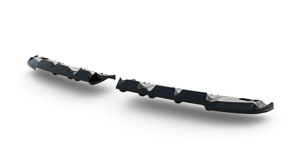 Rear splitter (with vertical bars) suitable for mini cooper john cooper works f65