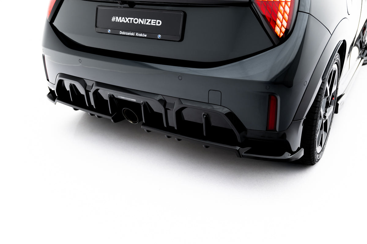 Rear splitter (with vertical bars) suitable for mini cooper john cooper works f65