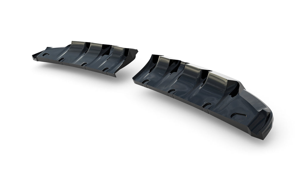 Rear splitter (with vertical bars) suitable for mini cooper john cooper works f65