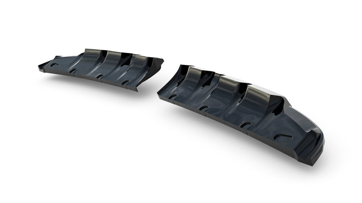 Rear splitter (with vertical bars) suitable for mini cooper john cooper works f65
