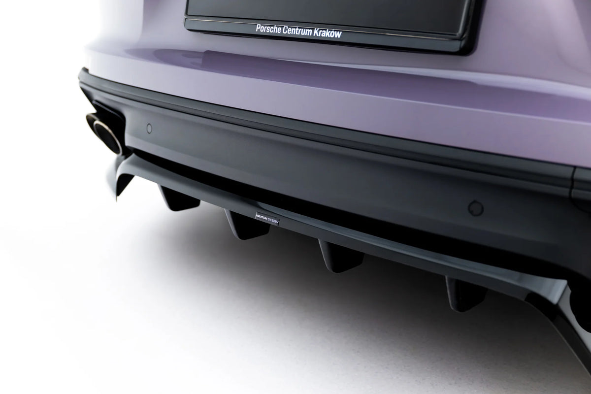 Rear splitter (with vertical bars) suitable for porsche panamera 4 / 4s e-hybrid / 4 e-hybrid 972