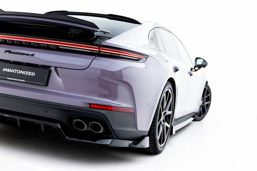 Rear splitter (with vertical bars) suitable for porsche panamera 4 / 4s e-hybrid / 4 e-hybrid 972