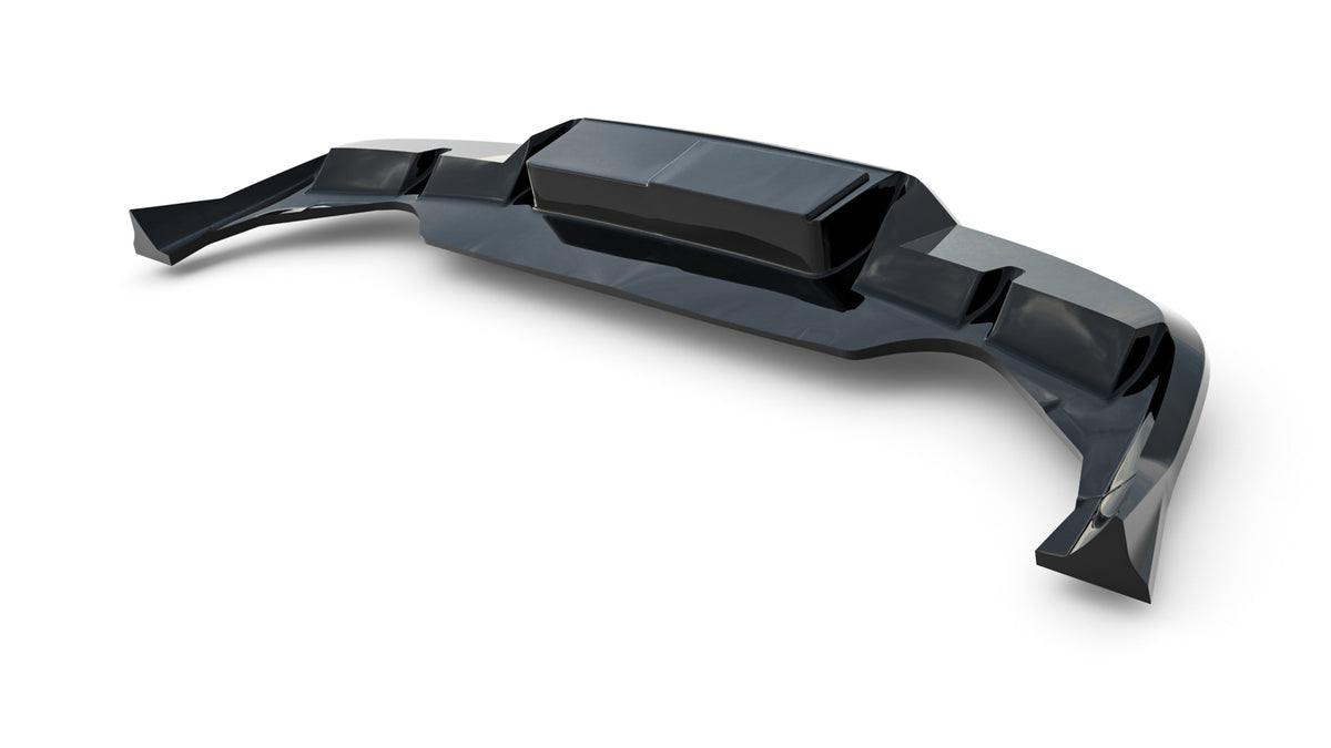 Rear splitter (with vertical bars) suitable for volkswagen t-roc r-line mk2