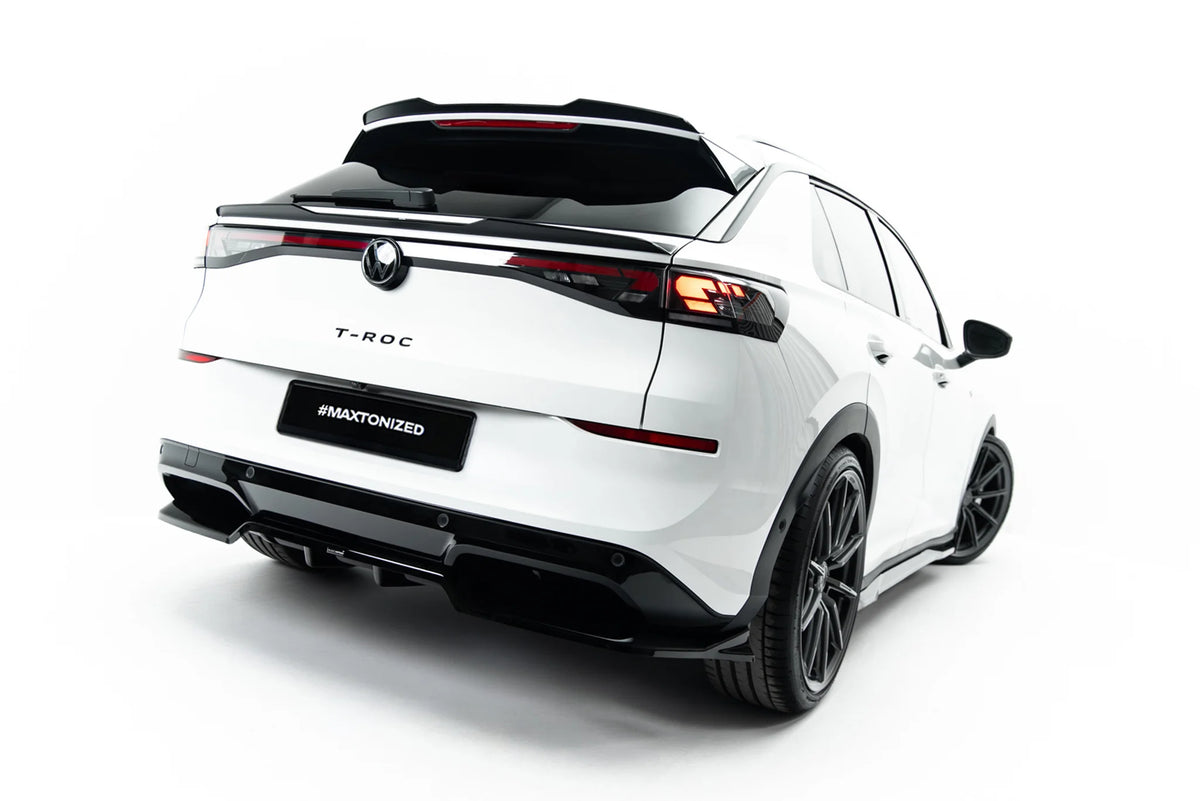 Rear splitter (with vertical bars) suitable for volkswagen t-roc r-line mk2