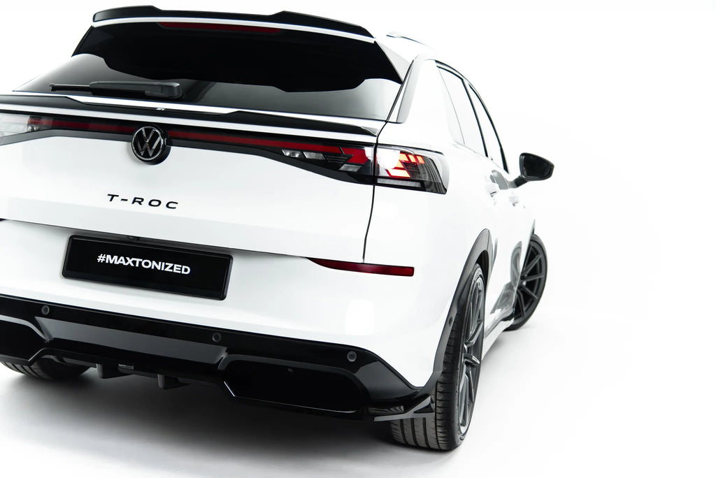 Rear splitter (with vertical bars) suitable for volkswagen t-roc r-line mk2