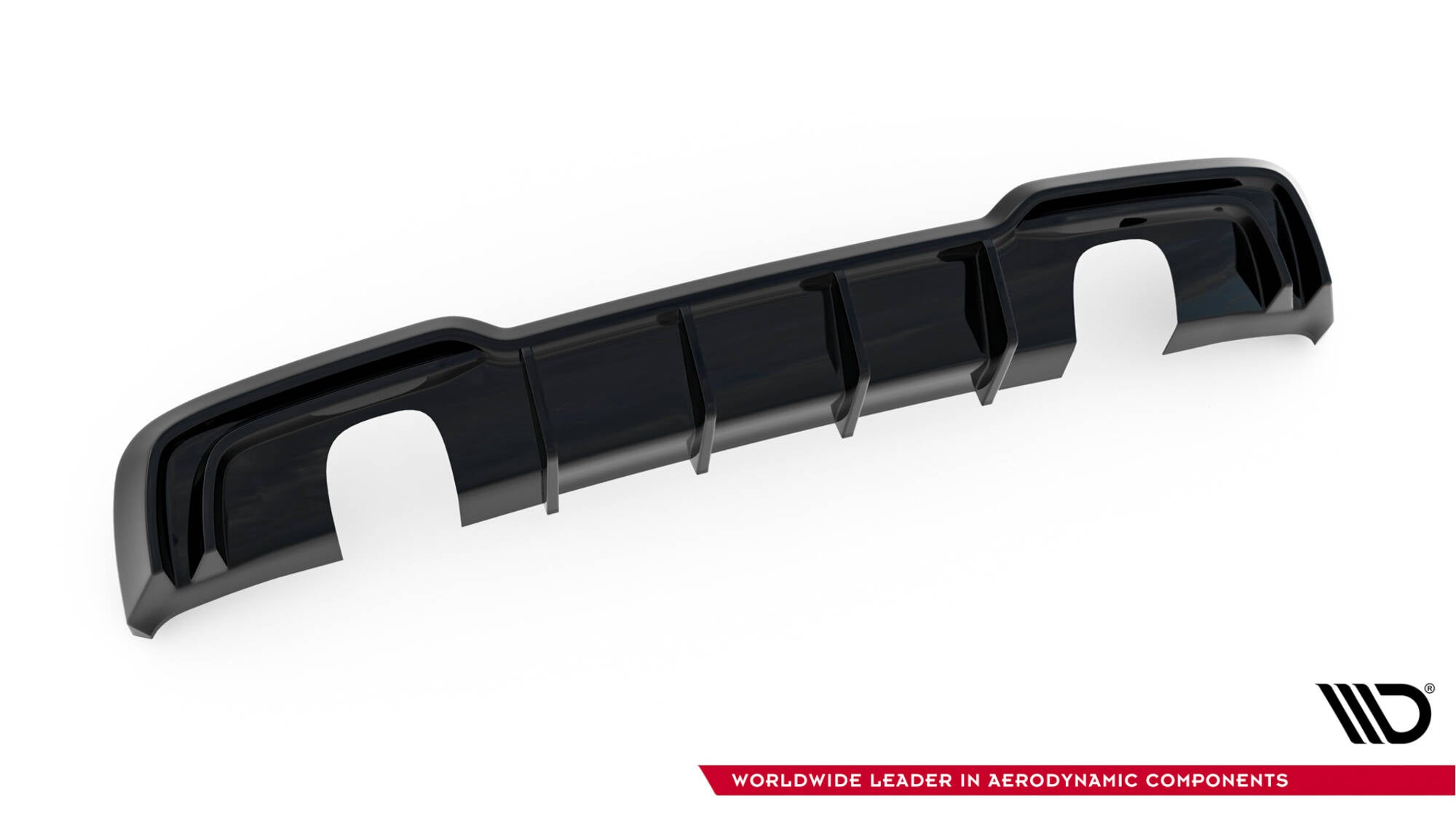 Bagerste Valance Audi A3 S-Line Sportback 8v ansigtsløftning (version med enkelt udstødninger på begge sider)