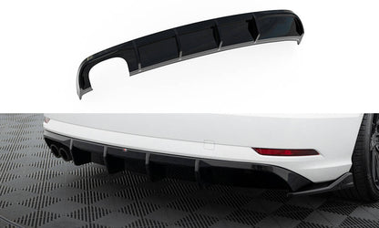 Rear valance audi a3 sedan 8v facelift (version with dual exhaust tips on one side)