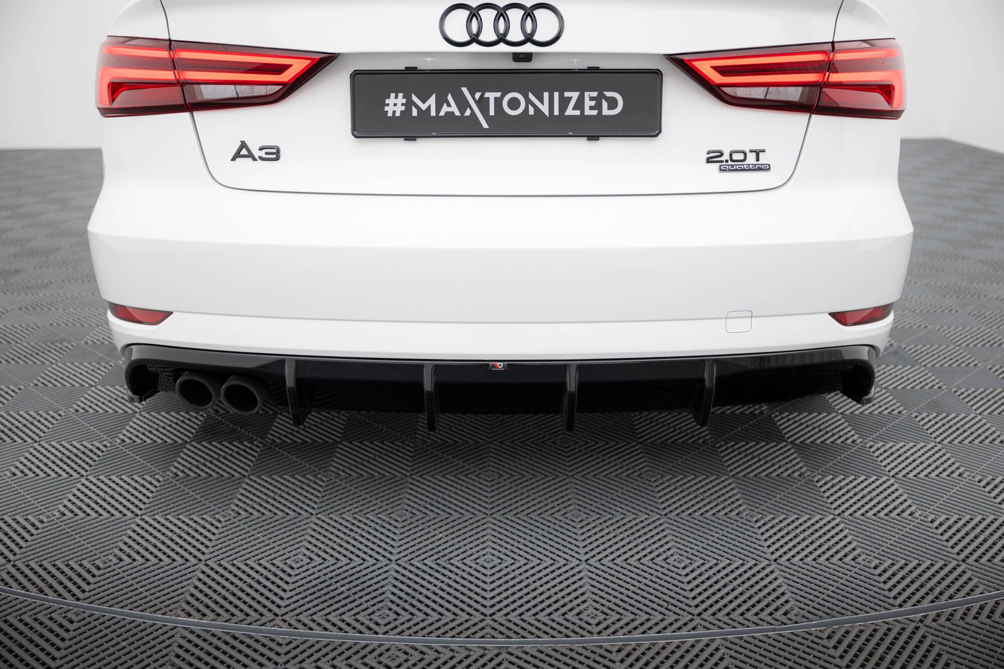 Bagerste Valance Audi A3 derefter 8v ansigtsløftning (version med dobbelt udstødningstips på den ene side)