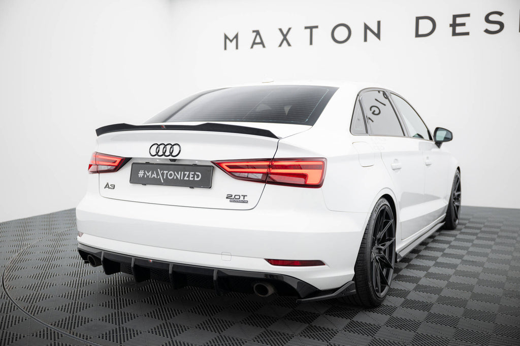 Bagerste Valance Audi A3 siden 8V ansigtsløftning (version med enkelt udstødningstips på botth -sider)