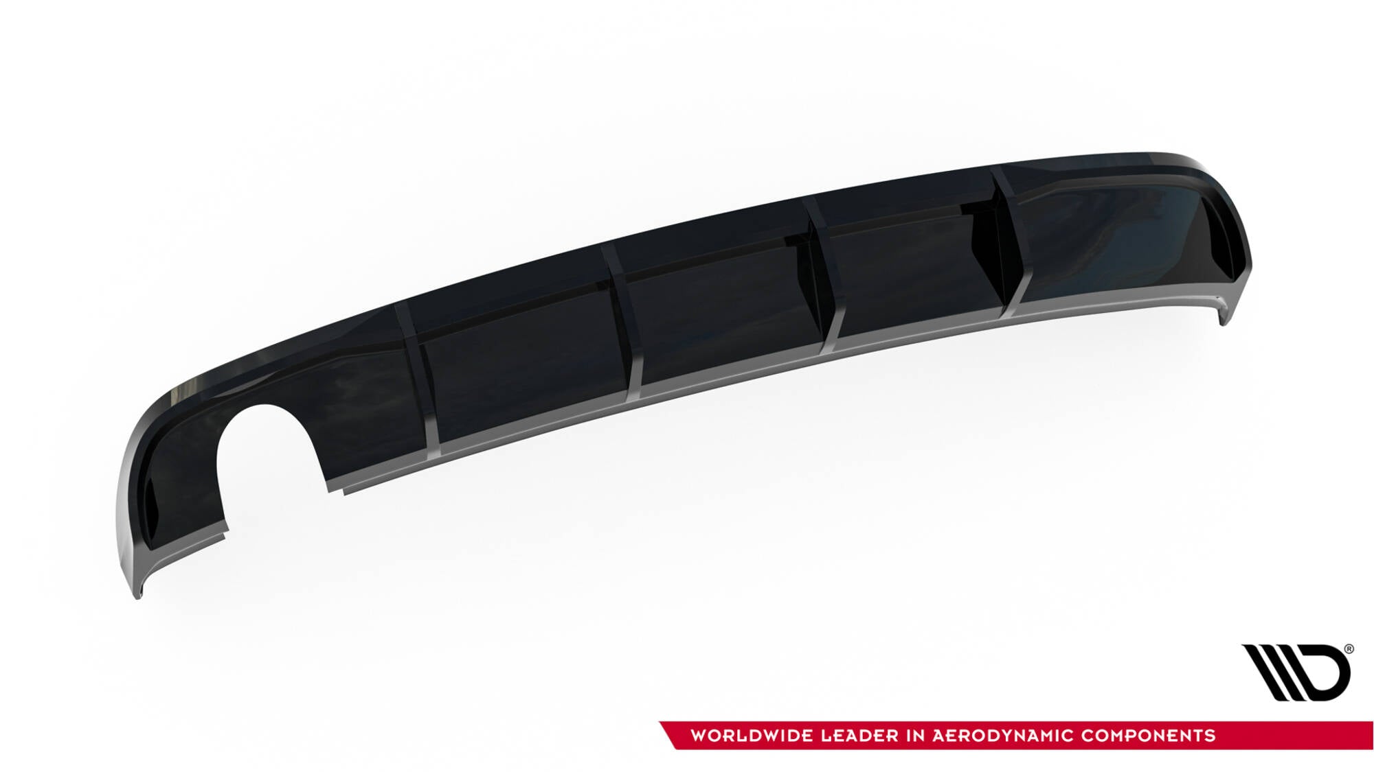 Bagerste Valance Audi A3 siden 8V ansigtsløftning (version med enkelt udstødningstips på den ene side)
