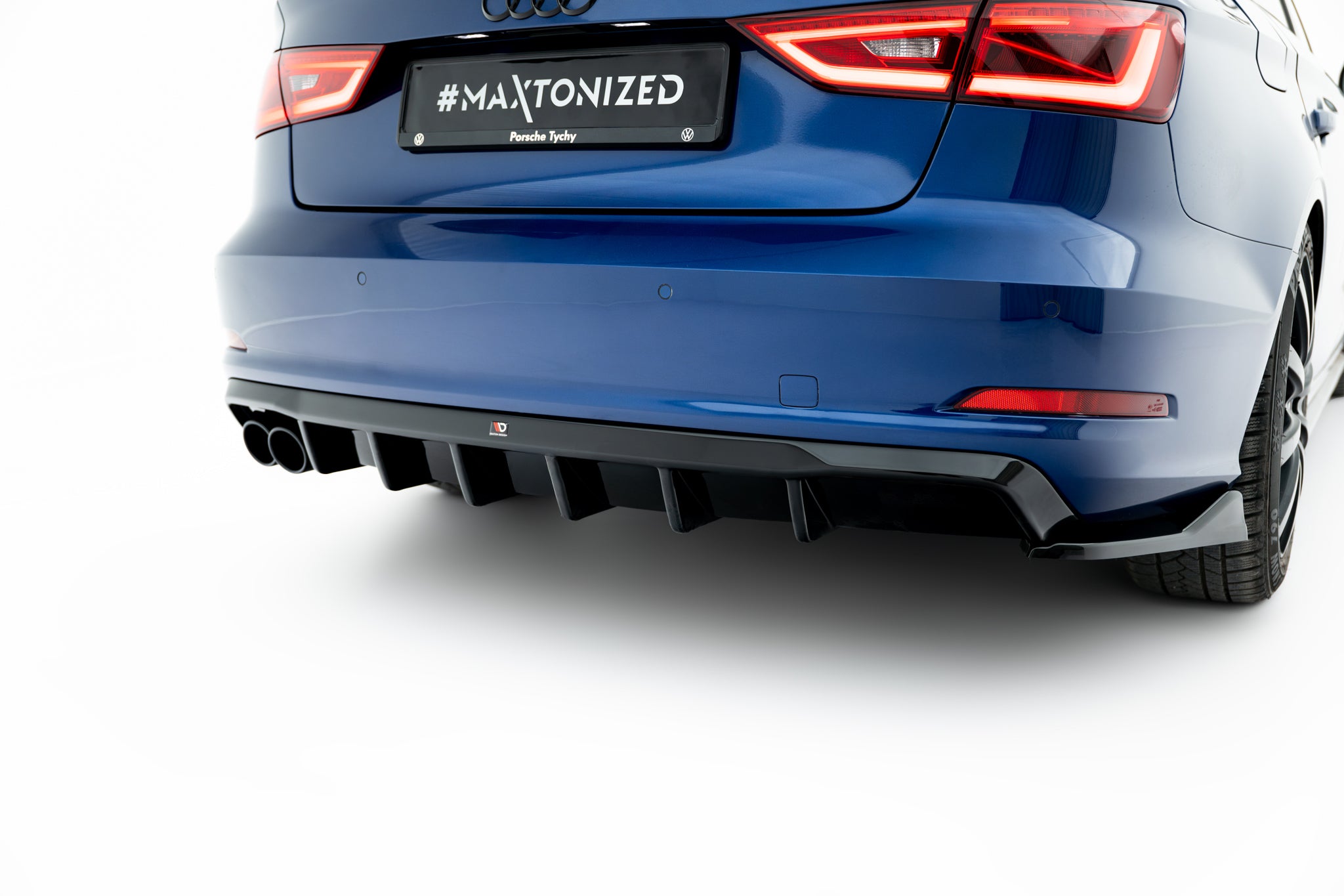 Rear valance audi a3 sedan 8v  (version with dual exhaust tips on one side)