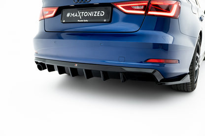 Rear valance audi a3 sedan 8v (version with single exhaust tips on one side)