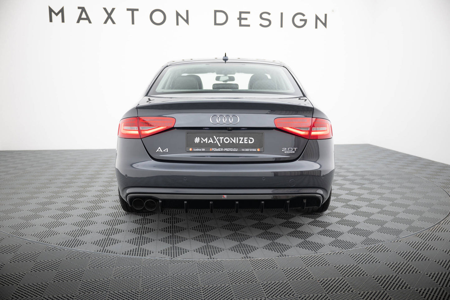 Rear valance audi a4 b8 facelift (single side dual exhaust version)