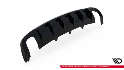 Rear valance audi a4 b8 facelift (version with single exhausts on both sides)