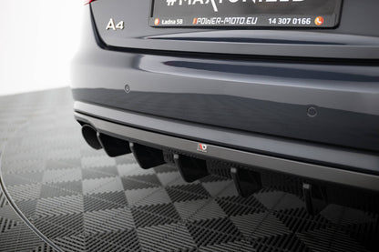 Rear valance audi a4 b8 facelift (version with single exhausts on both sides)