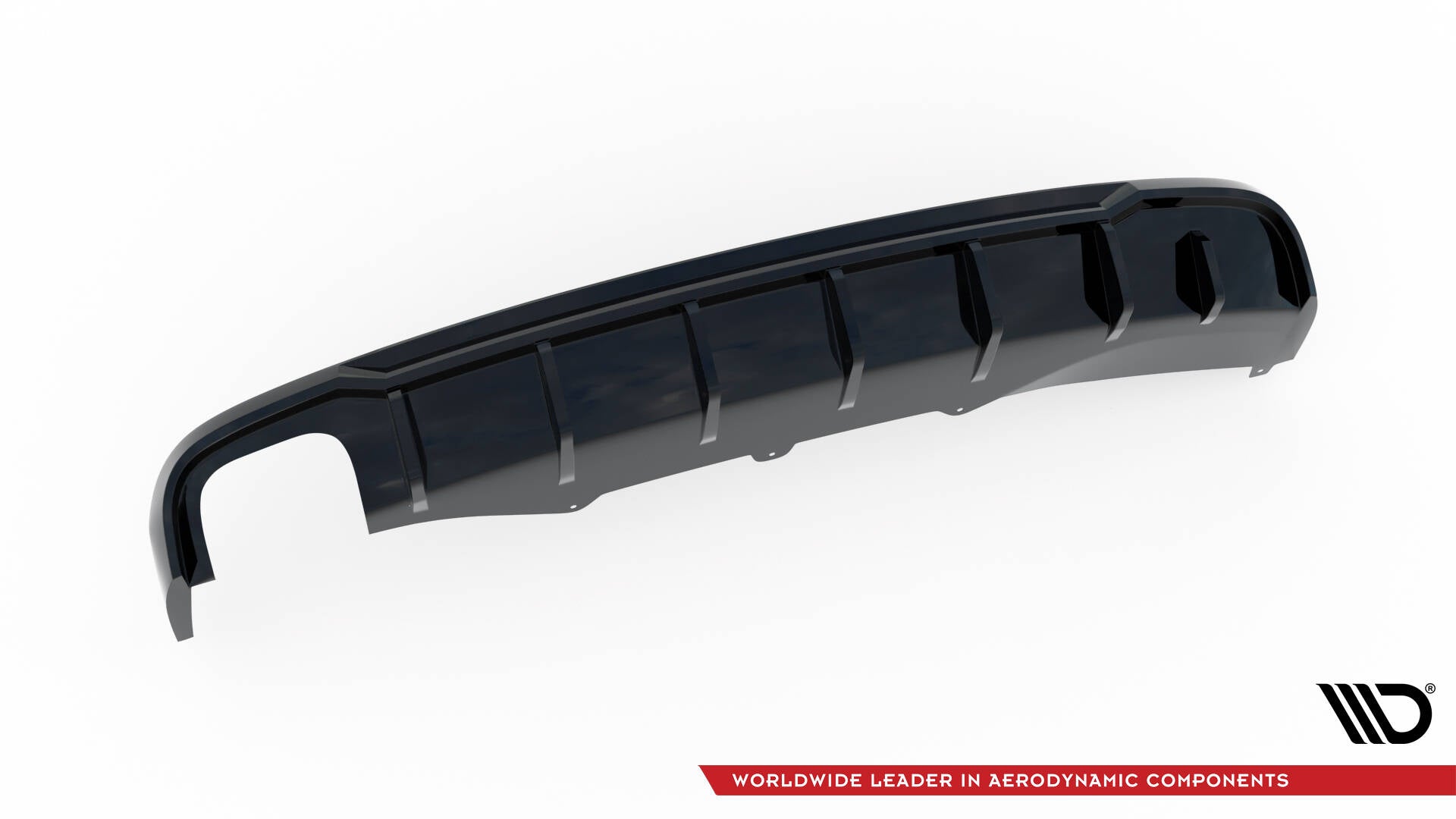 Bagerste Valance Audi A4 B8 (Single Side Dual udstødningsversion)