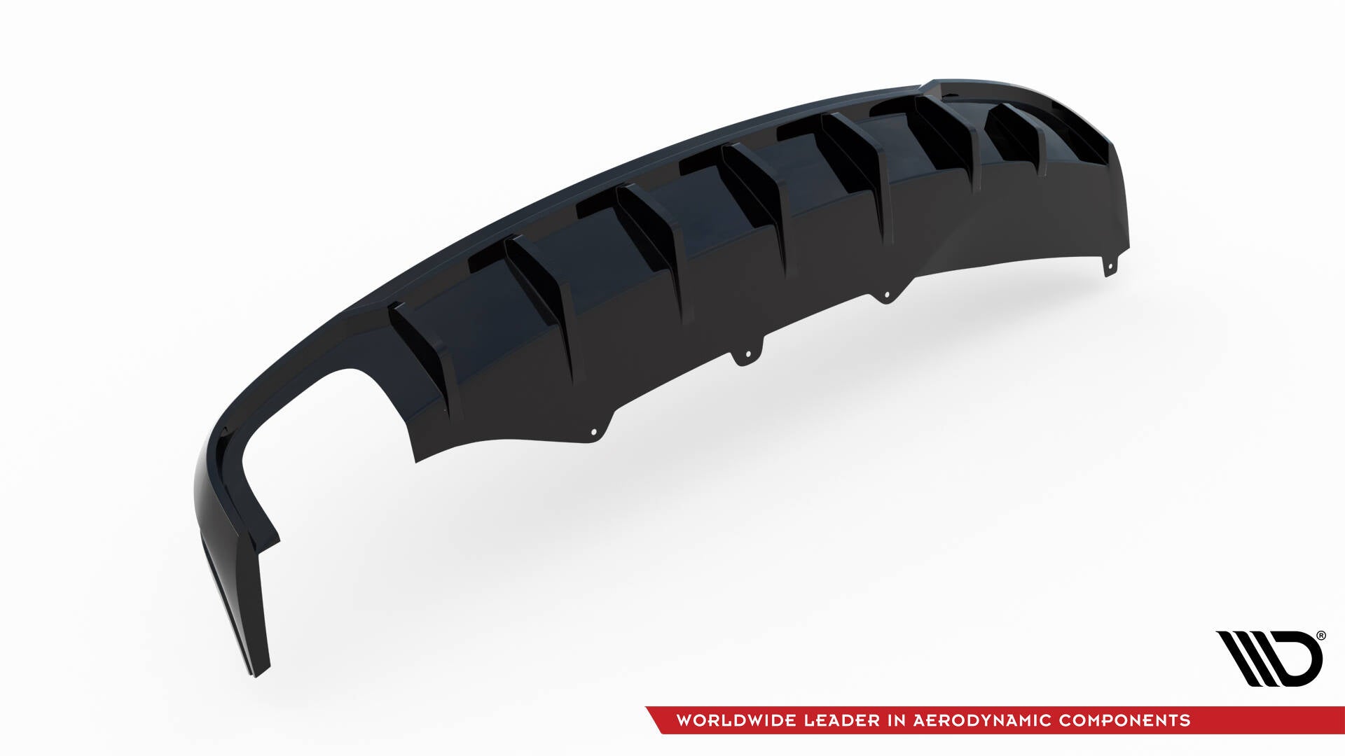 Bagerste Valance Audi A4 B8 (Single Side Dual udstødningsversion)