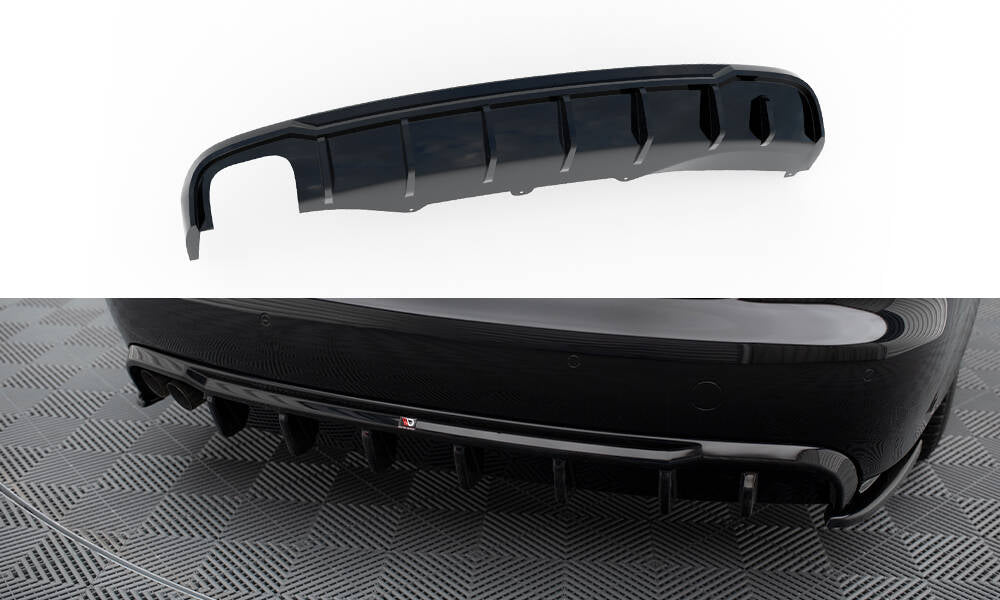 Bagerste Valance Audi A4 B8 (Single Side Dual udstødningsversion)
