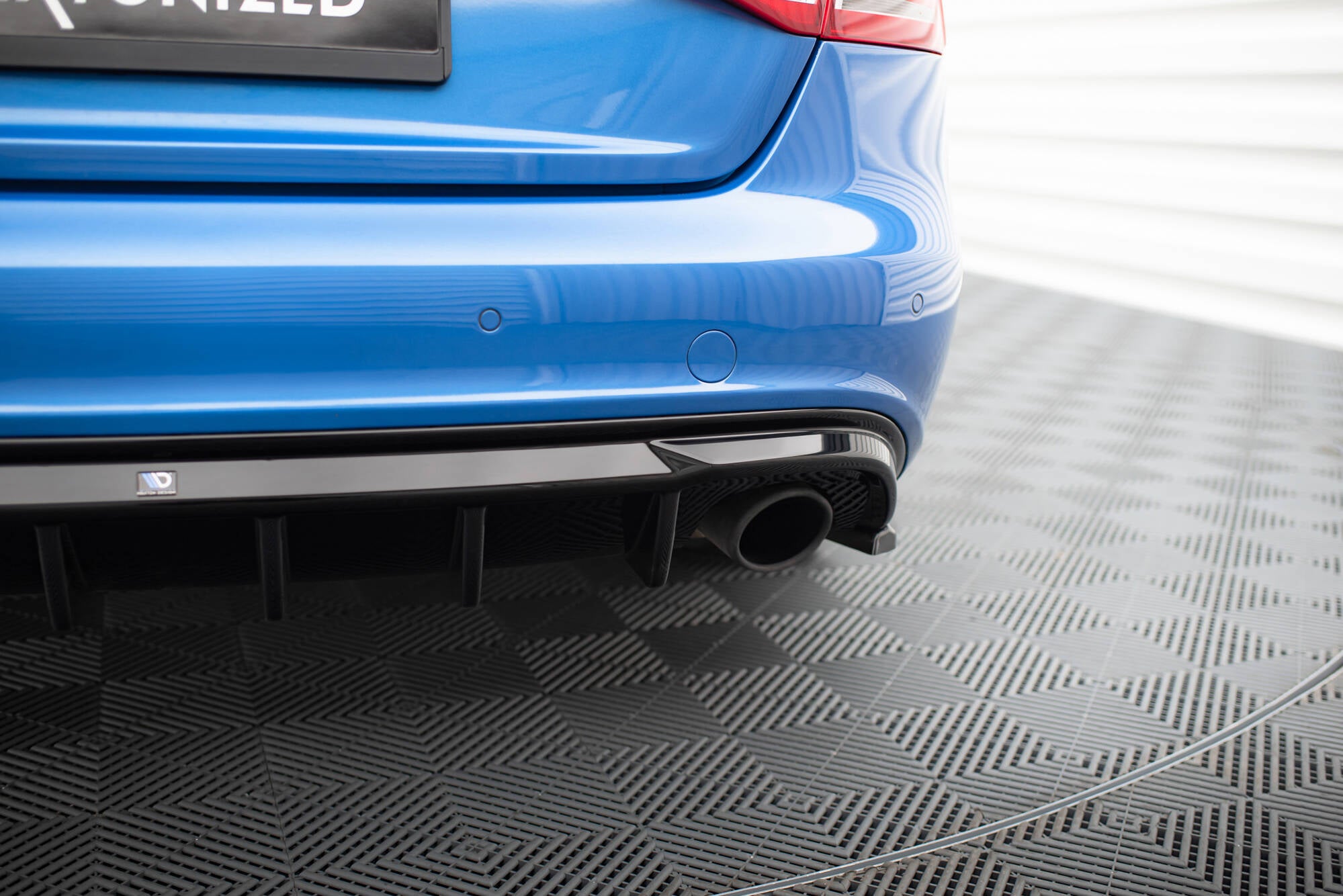 Bagerste Valance Audi A4 S-line sedan / avant B8 (version med enkelt udstødningstips på begge sider)