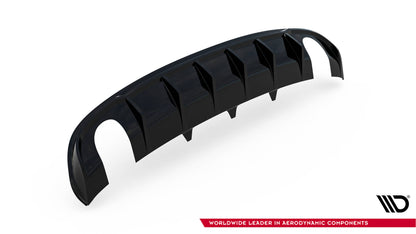 Rear valance audi a4 s-line sedan / avant b8 (version with single exhaust tips on both sides)