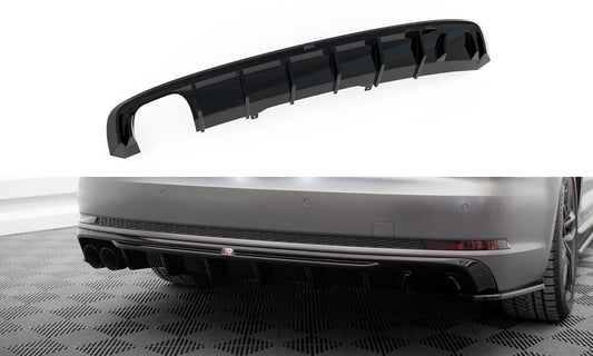 Rear valance audi a4 s-line b9 (version with dual exhaust tips on one side)