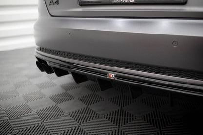 Rear valance audi a4 s-line b9 (version with dual exhaust tips on one side)