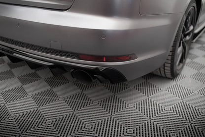 Rear valance audi a4 s-line b9 (version with single exhaust tips on both sides)