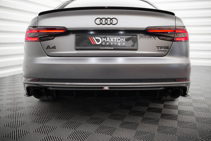 Rear valance audi a4 s-line b9 (version with single exhaust tips on both sides)