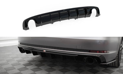 Rear valance audi a4 s-line b9 (version with single exhaust tips on both sides)