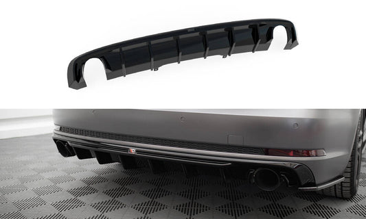 Rear valance audi a4 s-line b9 (version with single exhaust tips on both sides)