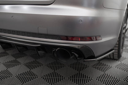 Rear valance audi a4 s-line b9 (version with single exhaust tips on both sides)