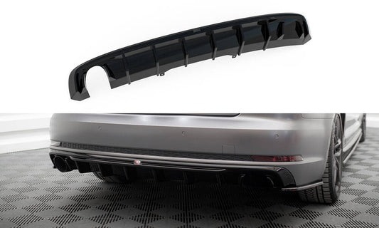 Rear valance audi a4 s-line b9 (version with single exhaust tips on one side)